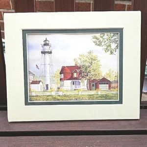 Harbour Lights Coney Island NY Lighthouse Print by Mark Sherman